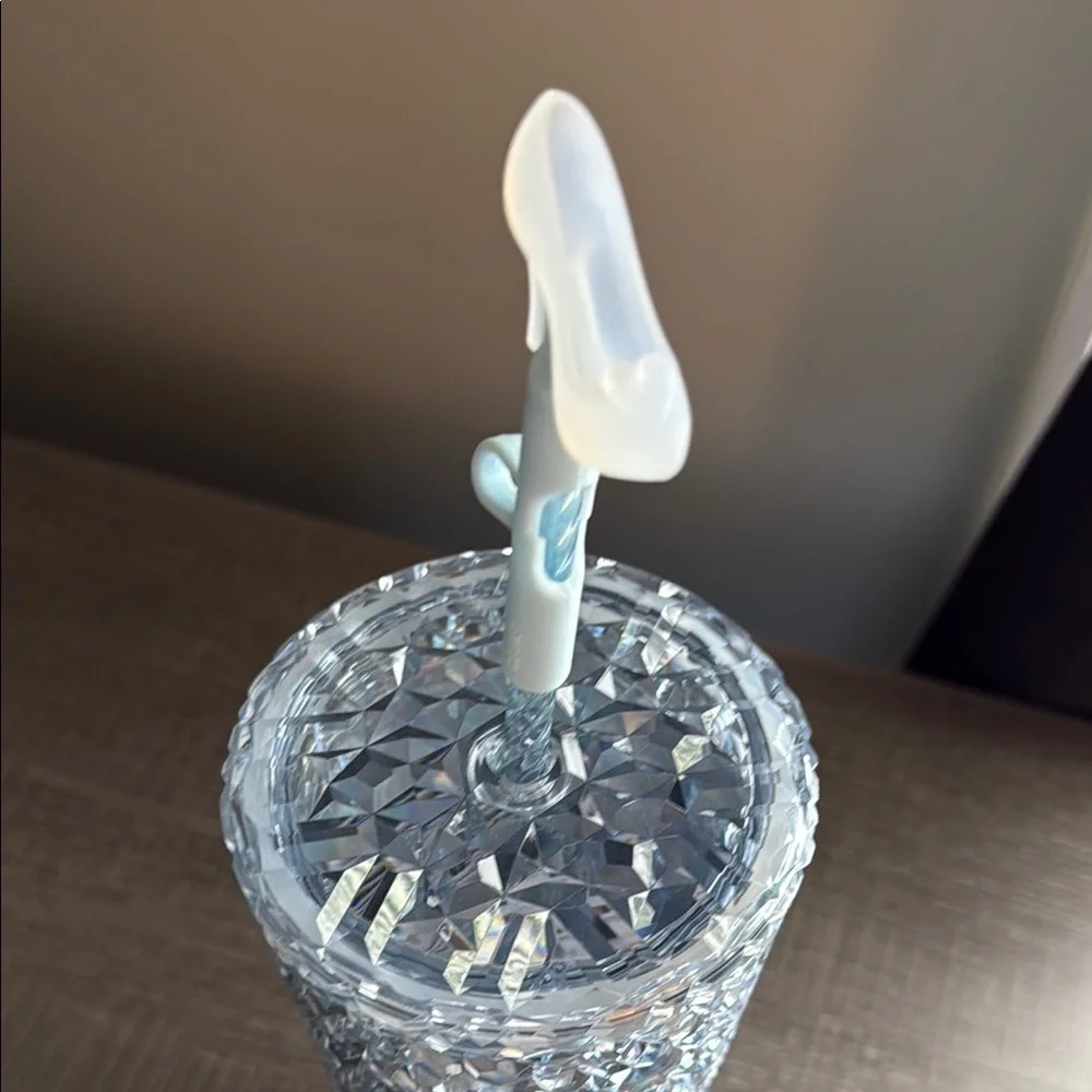 Starbucks 75th Cinderella Silver Glitter Tumbler